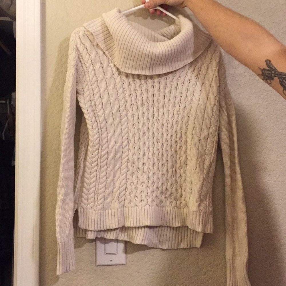 Cream knit sweater